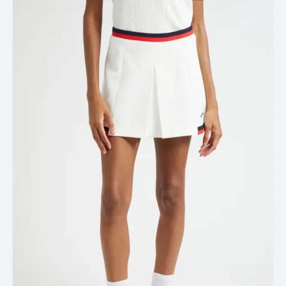 New Sporty and Rich Mila Logo mini skirt